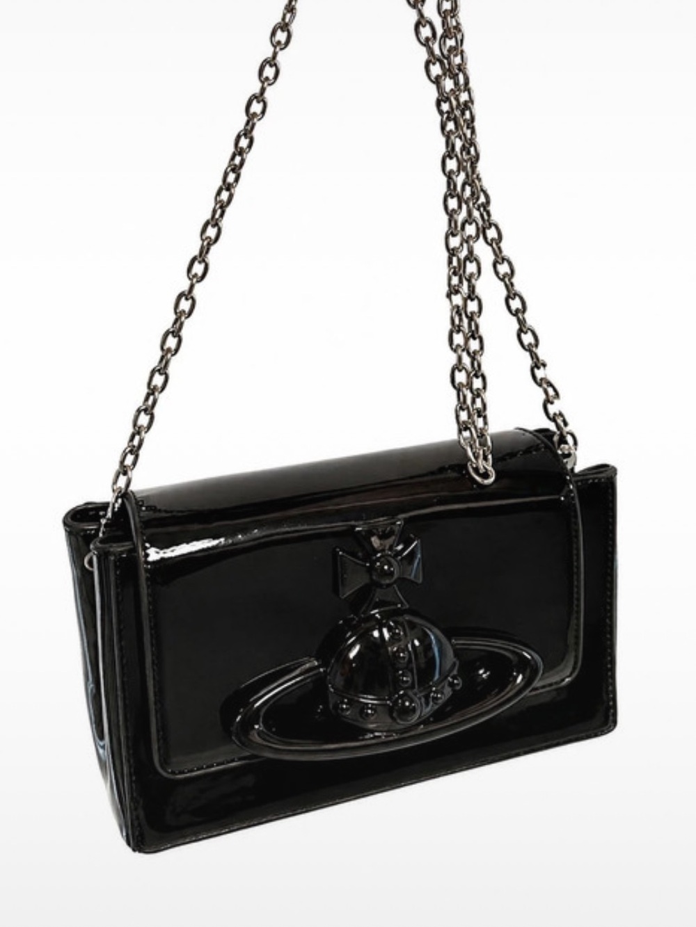Vivienne Westwood Hazel Medium Shoulder Bag or Crossbody - Patent Leather